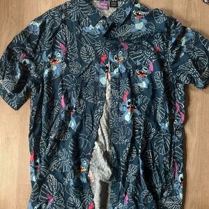 Disney Tropical Stitch Button-Down Shirt
